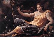 VOUET, Simon Diana  wr oil painting
